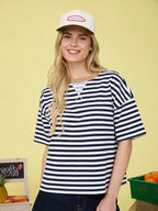 Stripe Shirt- Navy