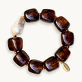 Brown Chunky Fray Bracelet