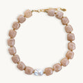 Pink Statement Bubble Fray Necklace