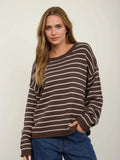 Stripe Sweater- Chocolate & Cream