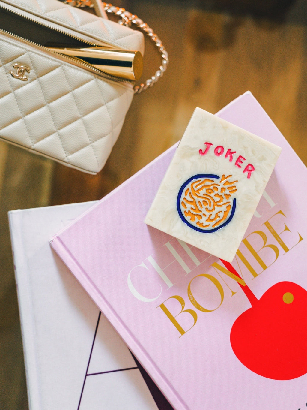 Handpainted Joker Mahjong Heirloom Box