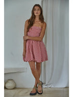 Gingham Print Tube Mini