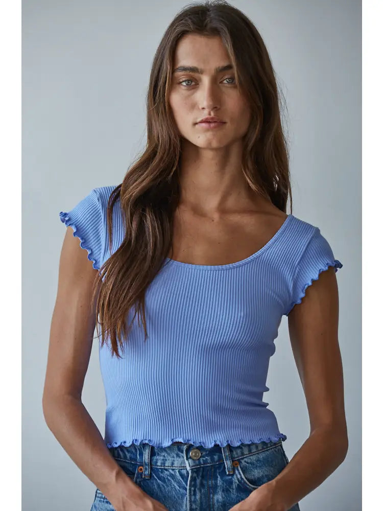 Lilac Ribbed Seamless Tank