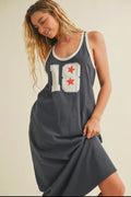 Number Maxi Dress- Midnight