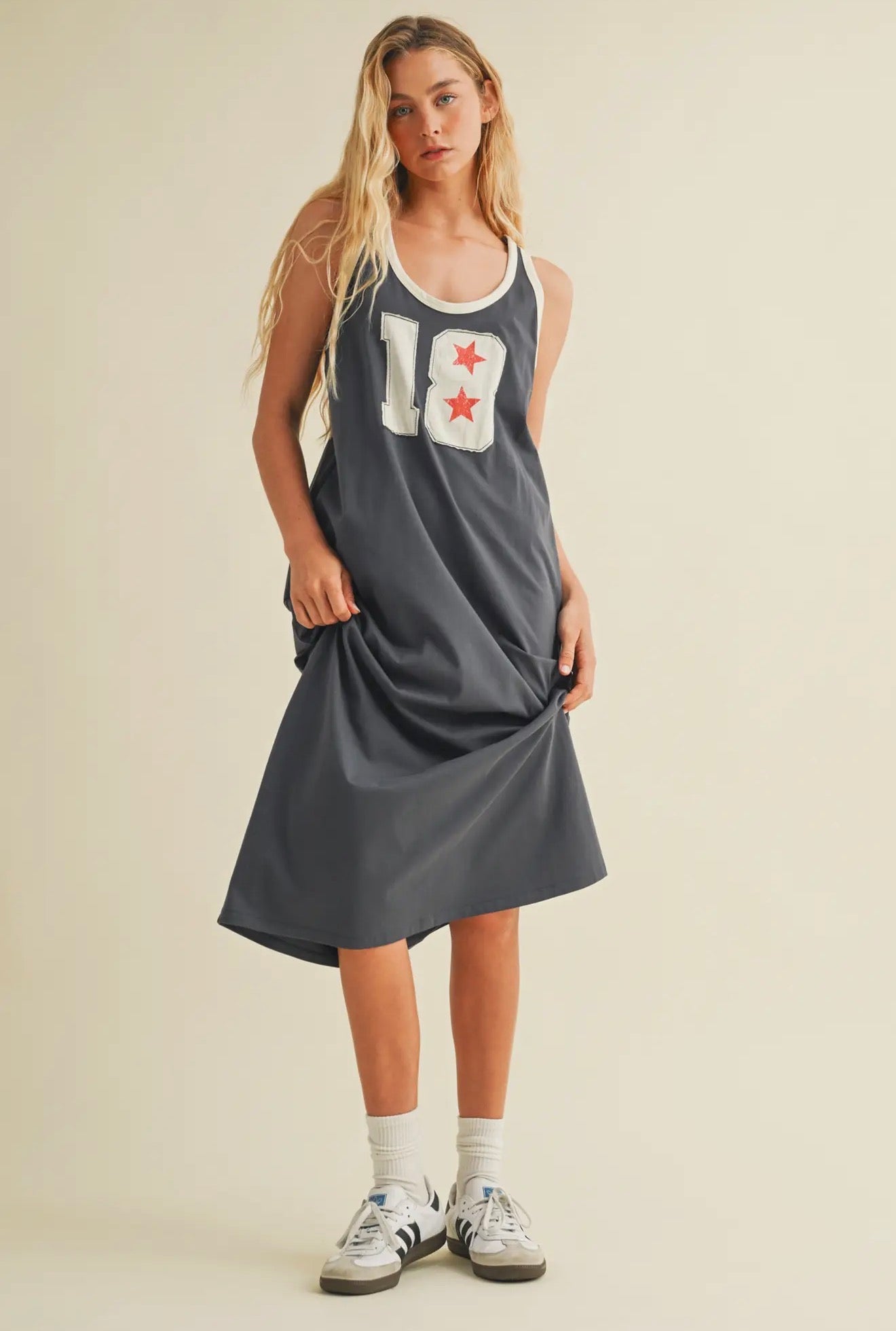 Number Maxi Dress- Midnight