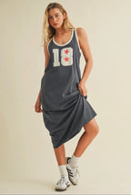Number Maxi Dress- Midnight