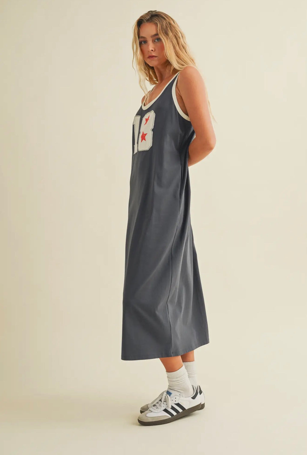 Number Maxi Dress- Midnight