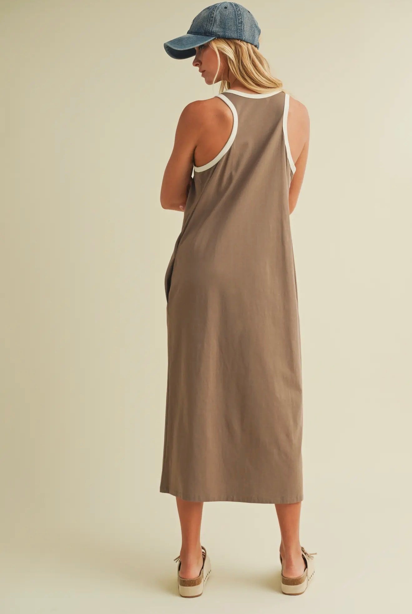 Number Maxi Dress- Mocha