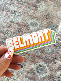 Belmont Retro Sticker