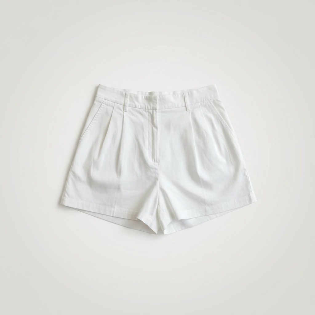 White Wide Leg Shorts