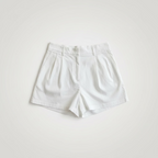 White Wide Leg Shorts