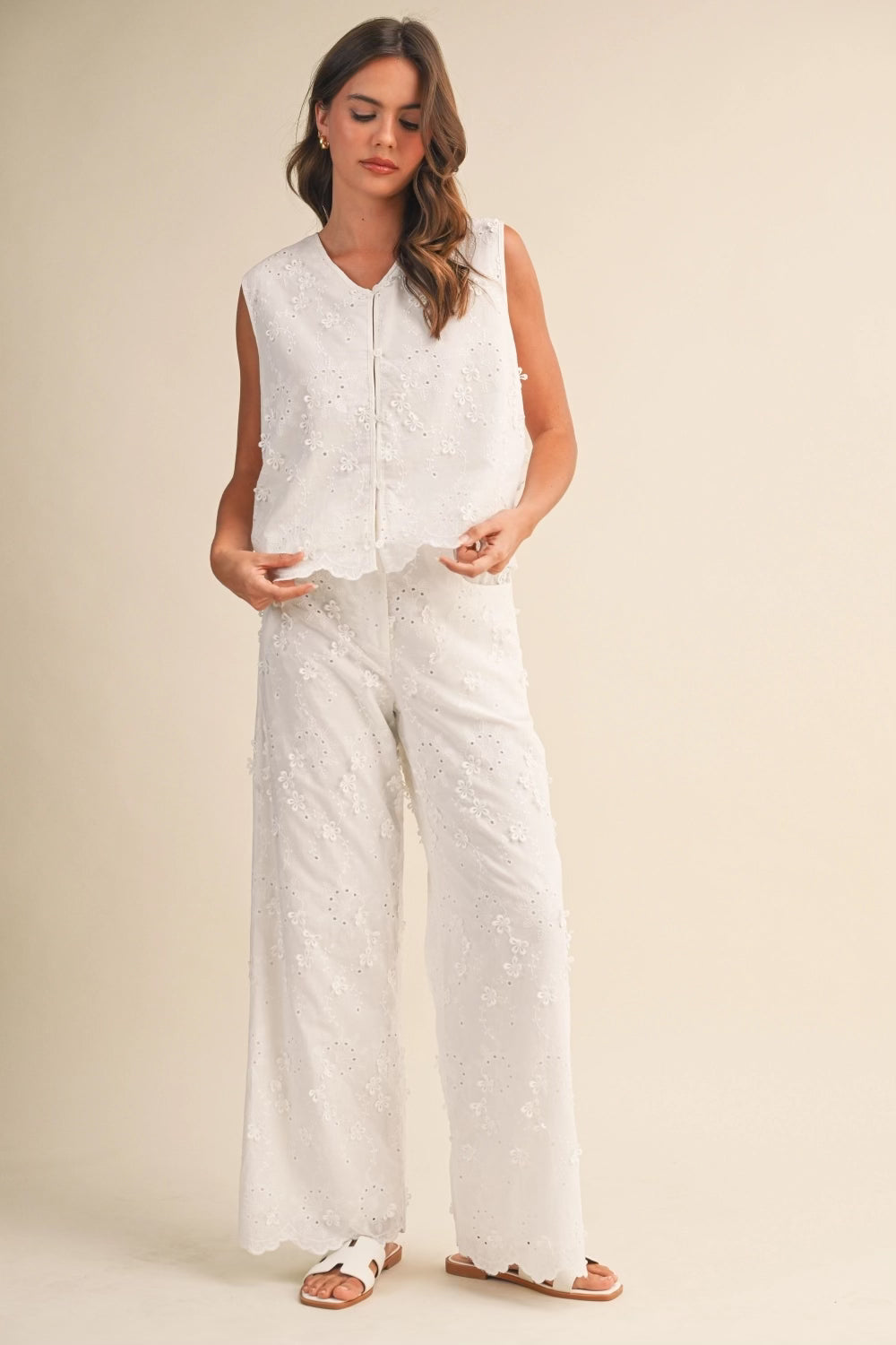 Lace Top & Pant Set