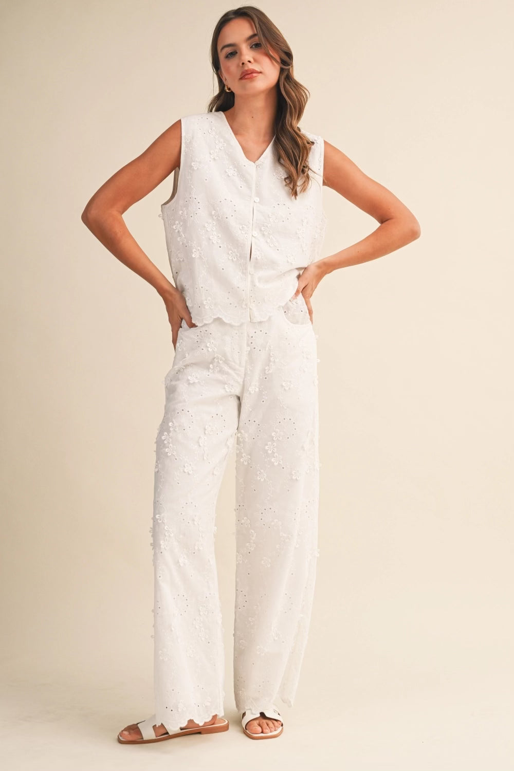 Lace Top & Pant Set