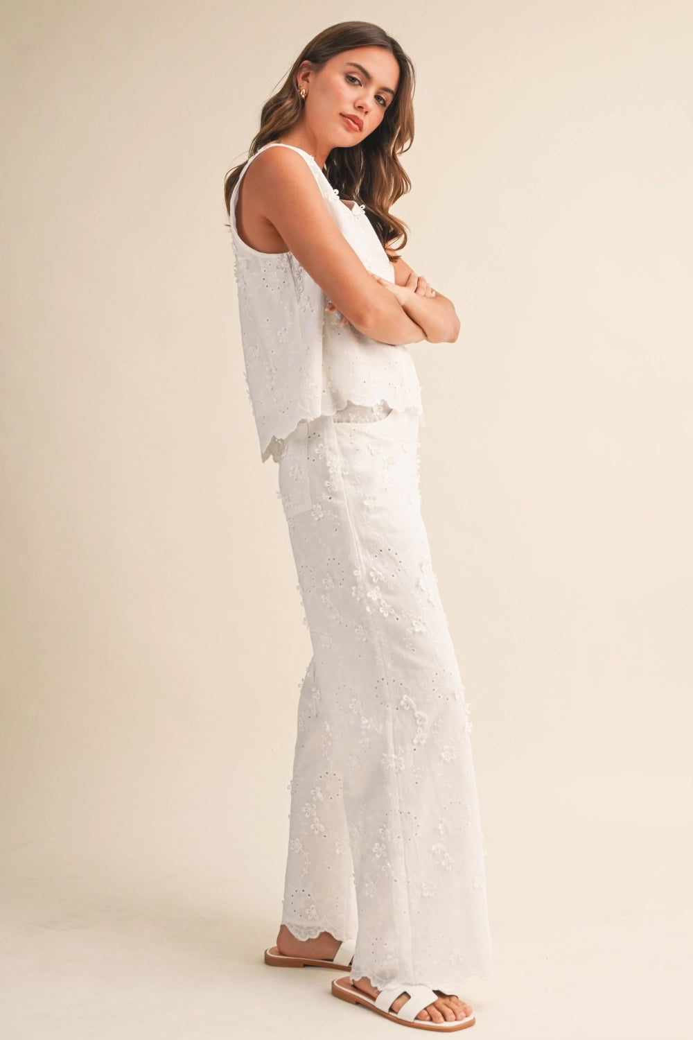 Lace Top & Pant Set