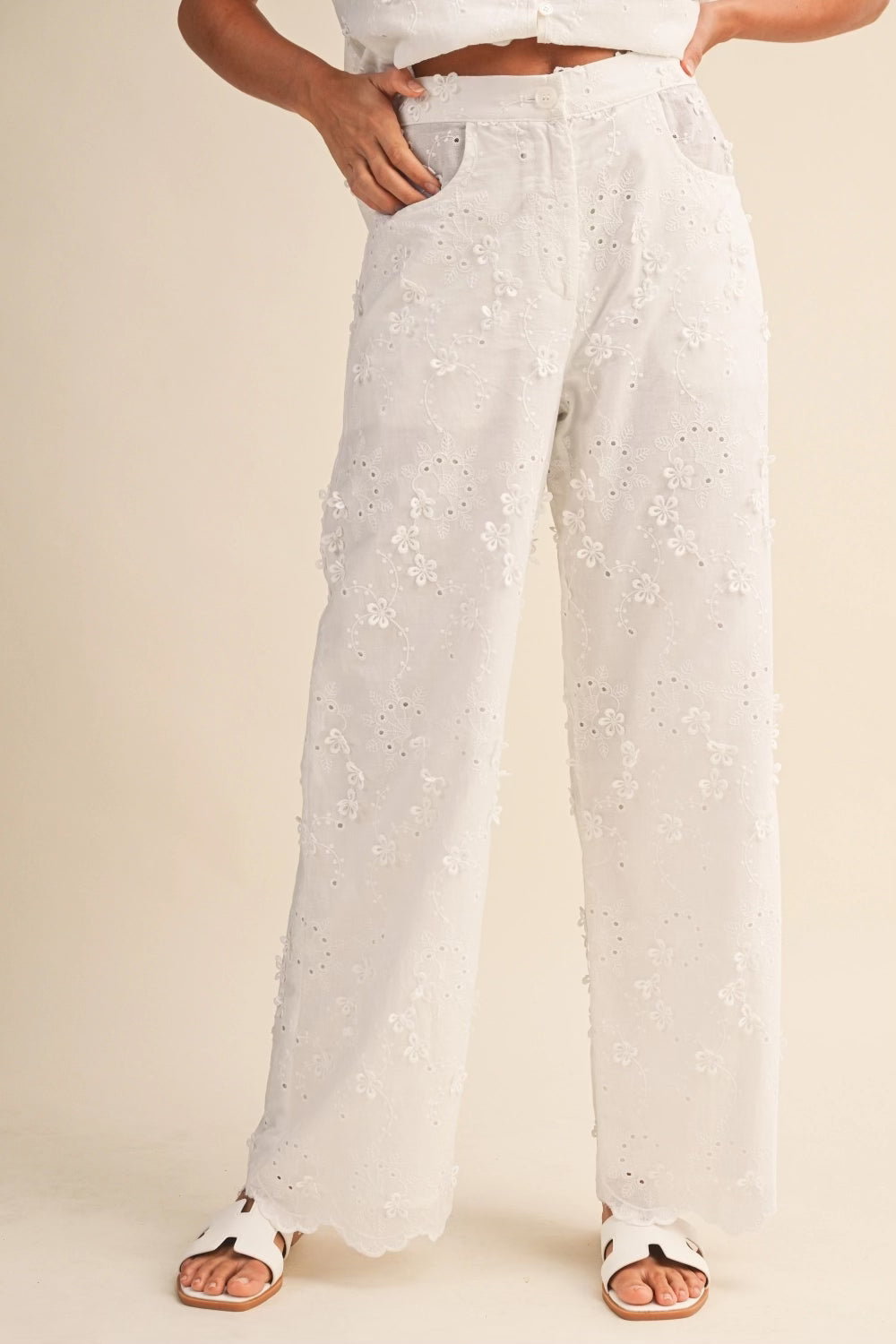 Lace Top & Pant Set