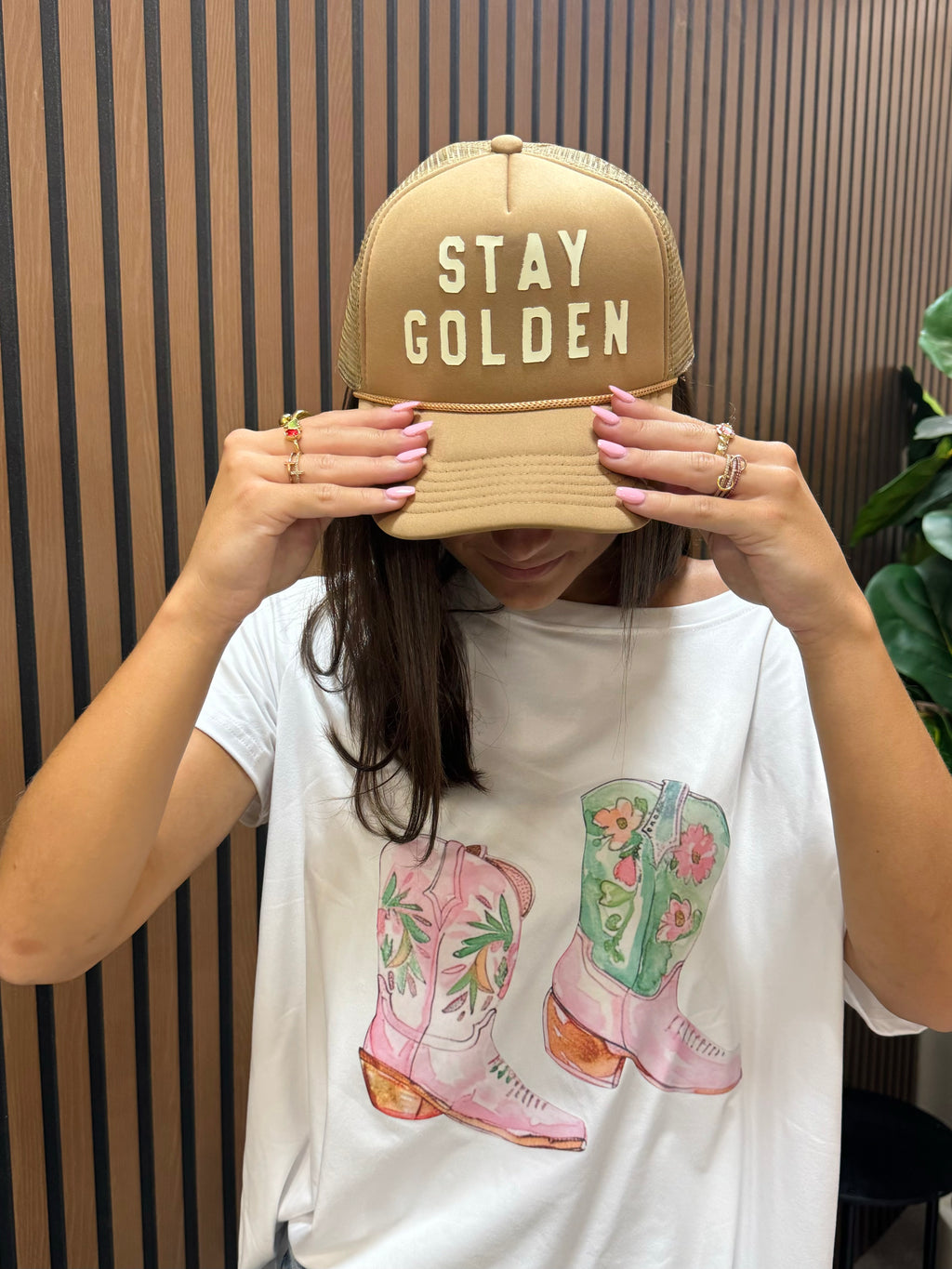 Stay Golden Trucker Hat
