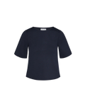 Ponte Knit Top - Navy