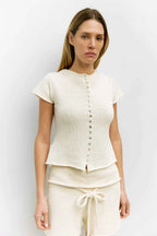 The Alana Top Ivory Sweater Top