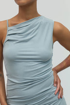 Blue Jan Asymmetrical Top