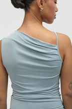 Blue Jan Asymmetrical Top