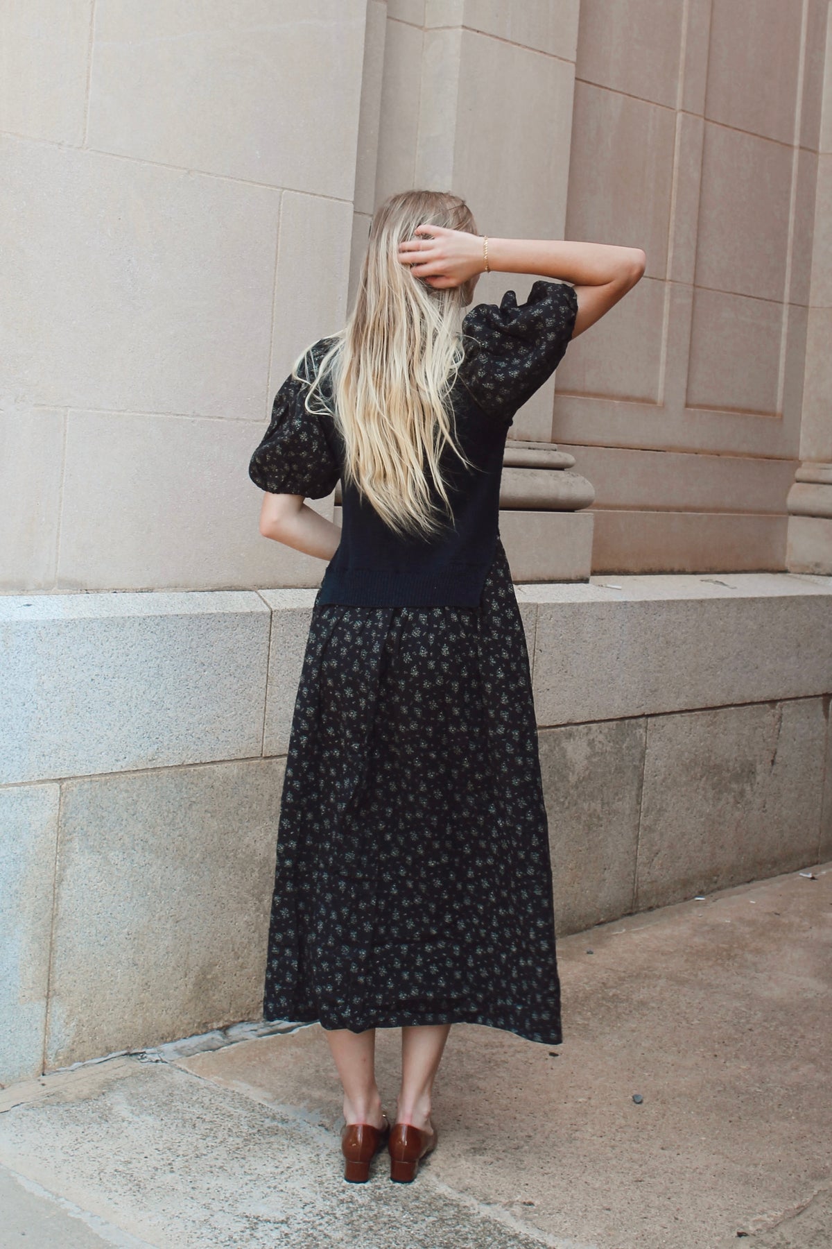 Midnight Floral Dress