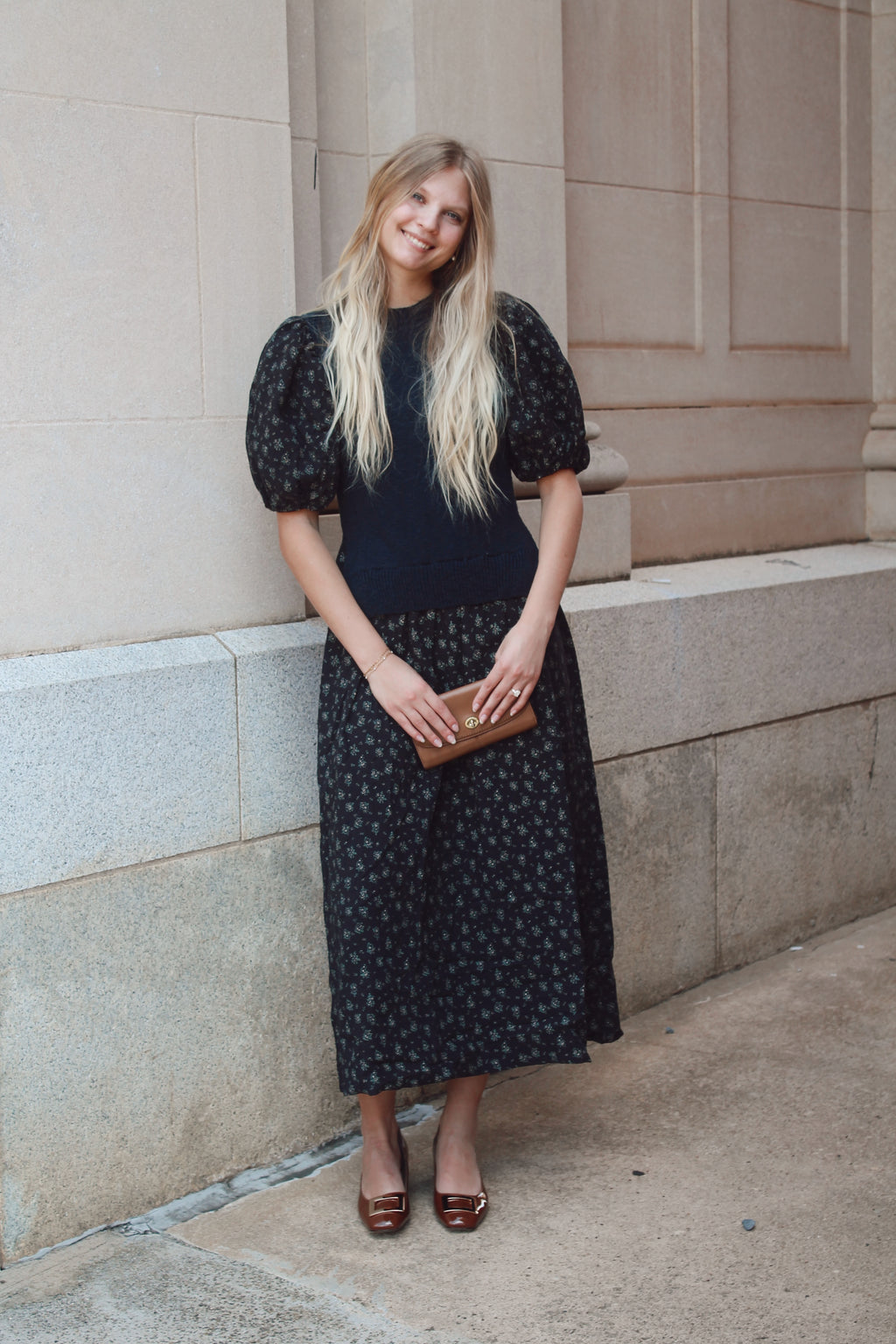 Midnight Floral Dress