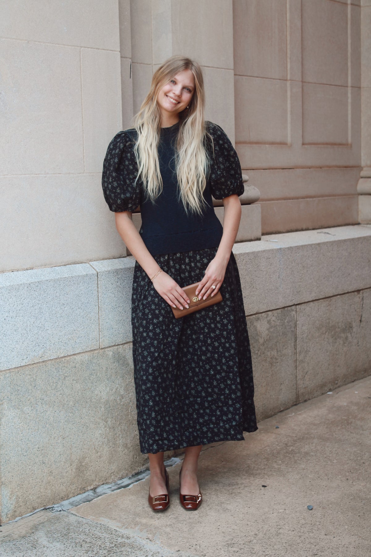 Midnight Floral Dress