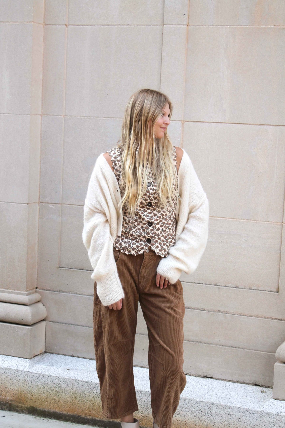 Corduroy Barrel Pant