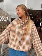 Brown Gingham Jacket