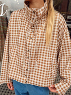 Brown Gingham Jacket