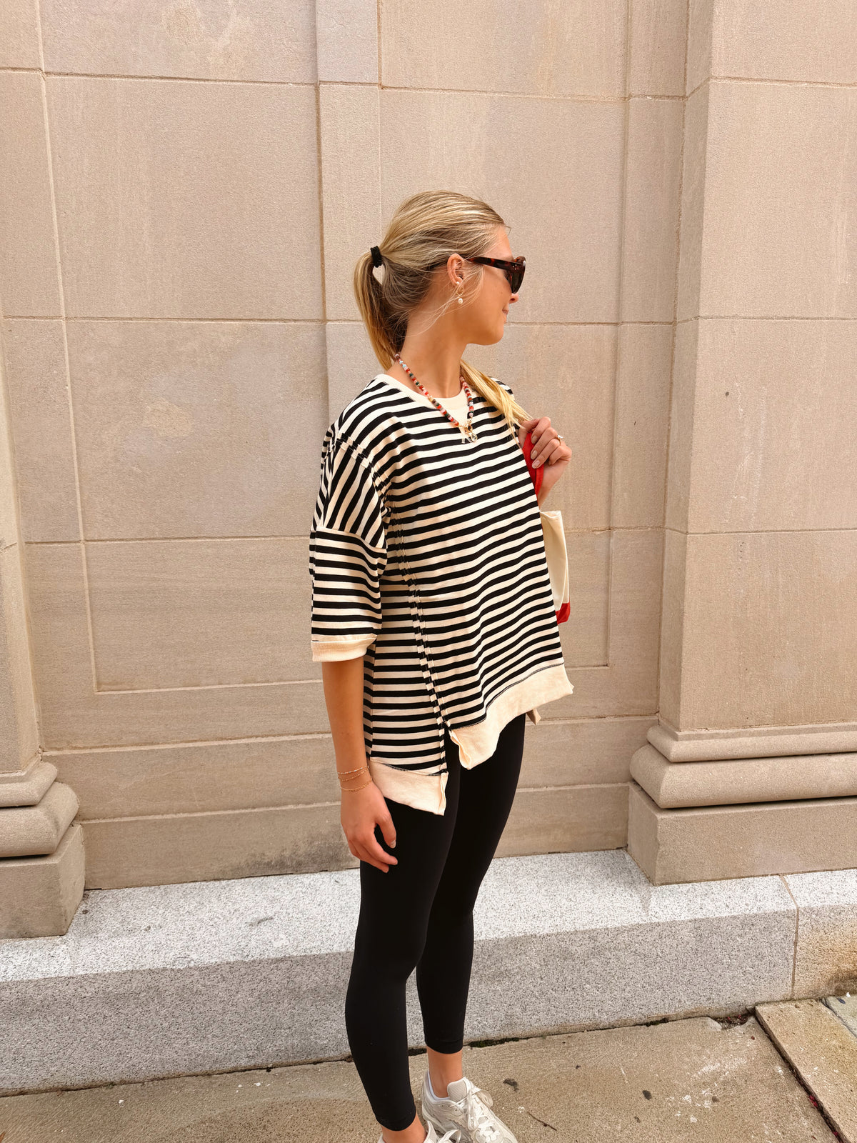 Oversized Stripe Top