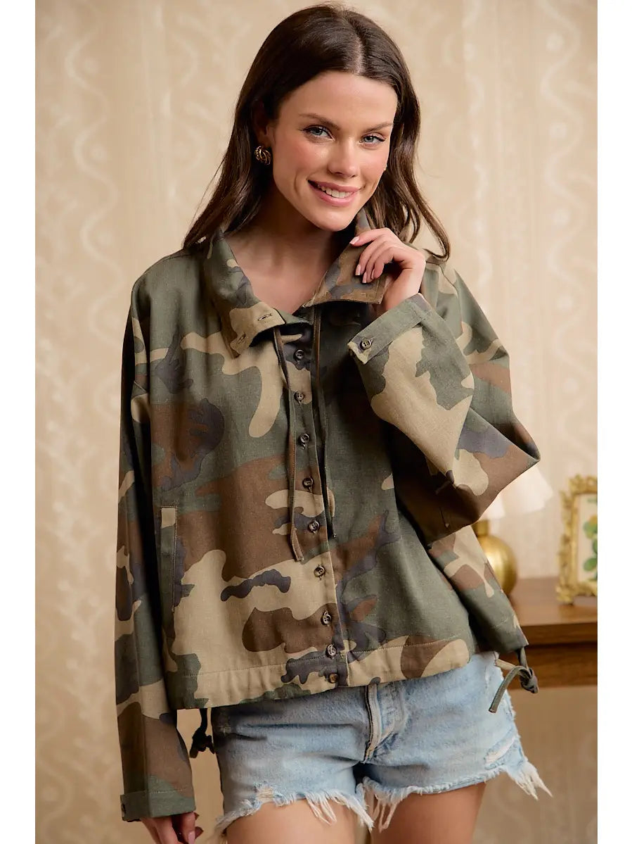 Camo Hooded Jacket