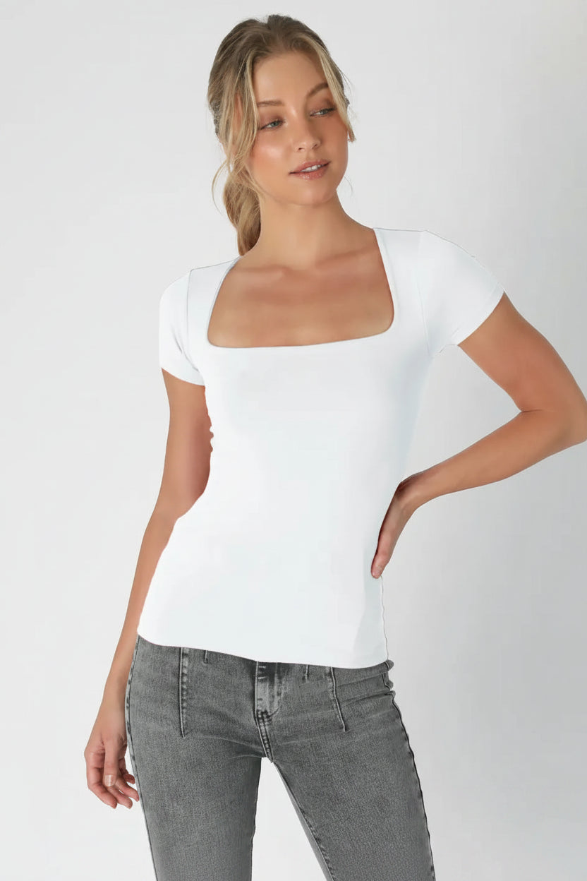 Nikibiki Casual Top- White
