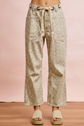 Floral Patch Barrel Jeans