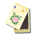 Handpainted Flower Mahjong Compact Mirror