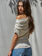 Off Shoulder Drape Top