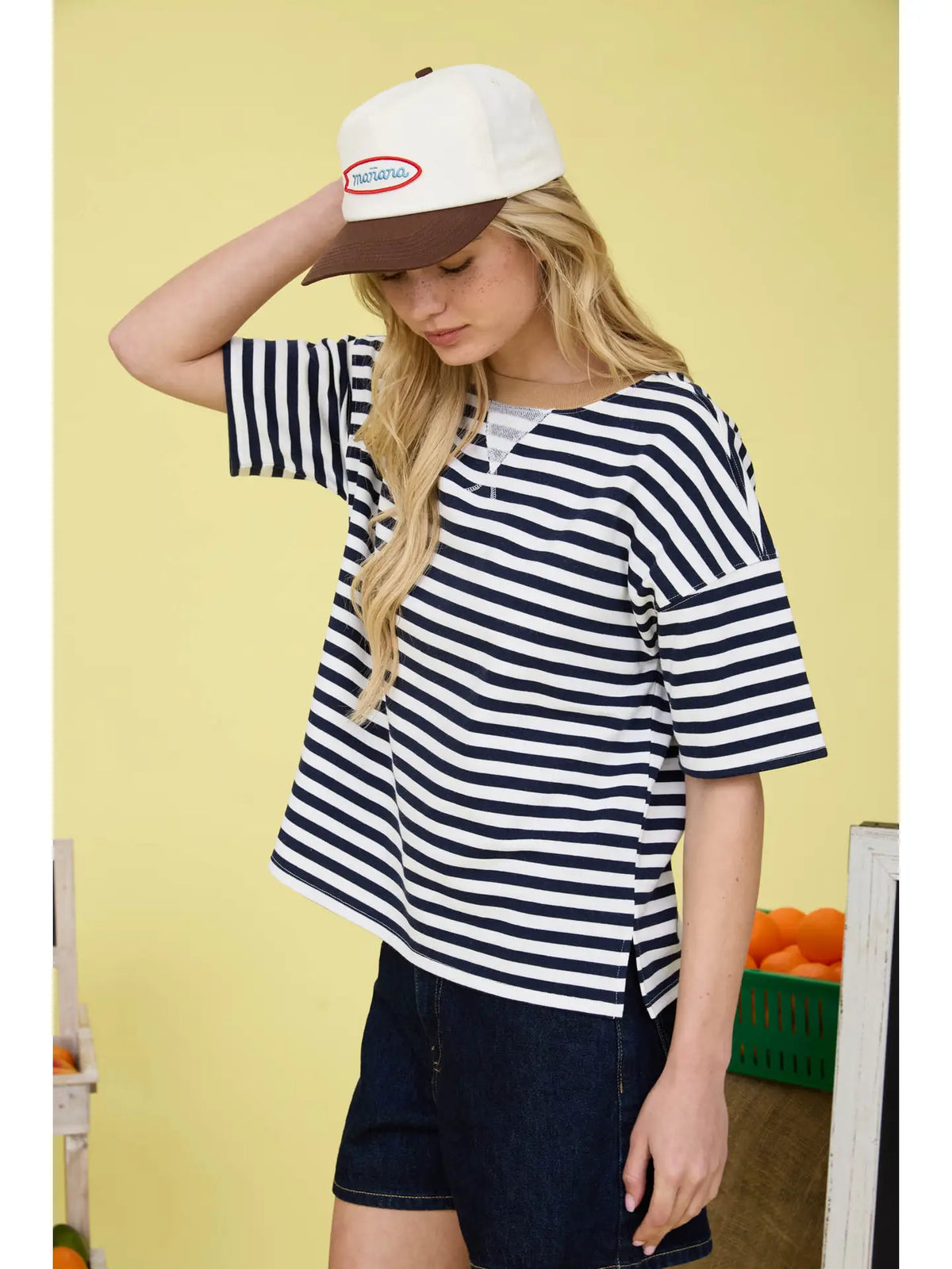 Stripe Shirt- Navy