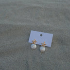 Fray Earrings Beachy Coastal Starfish